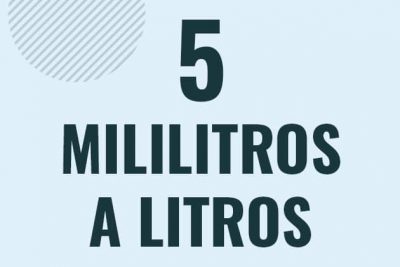 Profesor en pizarra explicando cuanto es 5 mililitros en litros o como pasar de 5 ml a l