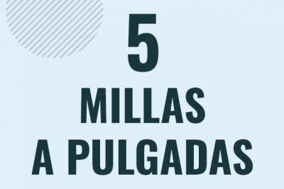 Profesor en pizarra explicando cuanto es 5 millas en pulgadas o como pasar de 5 mi a in