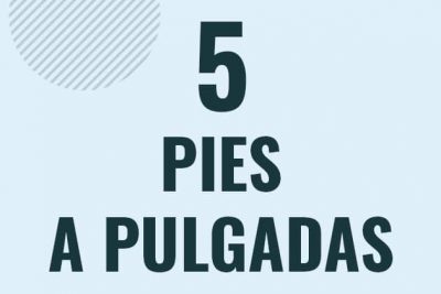 Profesor en pizarra explicando cuanto es 5 pies en pulgadas o como pasar de 5 ft a in