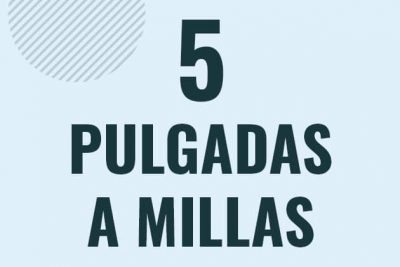 Profesor en pizarra explicando cuanto es 5 pulgadas en millas o como pasar de 5 in a mi
