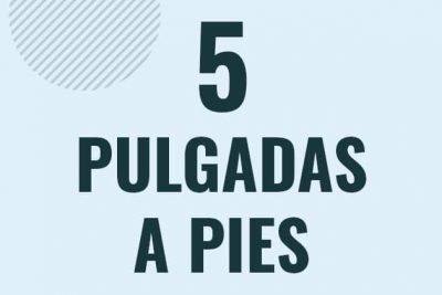 Profesor en pizarra explicando cuanto es 5 pulgadas en pies o como pasar de 5 in a ft