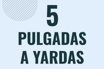 Profesor en pizarra explicando cuanto es 5 pulgadas en yardas o como pasar de 5 in a yd