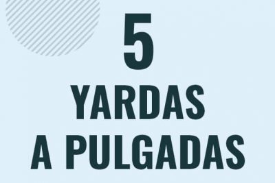 Profesor en pizarra explicando cuanto es 5 yardas en pulgadas o como pasar de 5 yd a in