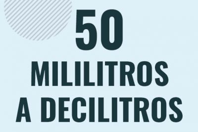 Profesor en pizarra explicando cuanto es 50 mililitros en decilitros o como pasar de 50 ml a dl