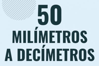 Profesor en pizarra explicando cuanto es 50 milimetros en decimetros o como pasar de 50 mm a dm