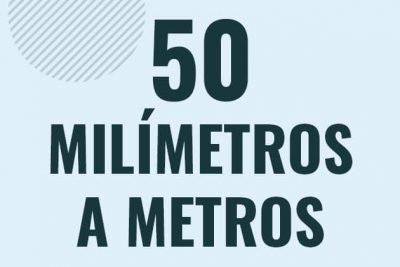 Profesor en pizarra explicando cuanto es 50 milimetros en metros o como pasar de 50 mm a m
