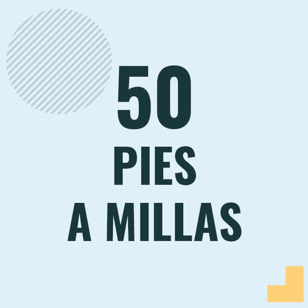 Conversión de 50 pies a millas Profesor en pizarra explicando cuanto es 50 pies en millas o como pasar de 50 ft a mi