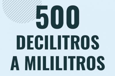Profesor en pizarra explicando cuanto es 500 decilitros en mililitros o como pasar de 500 dl a ml
