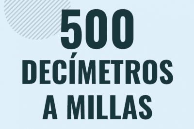 Profesor en pizarra explicando cuanto es 500 decimetros en millas o como pasar de 500 dm a mi