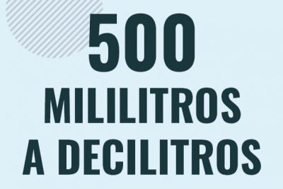Profesor en pizarra explicando cuanto es 500 mililitros en decilitros o como pasar de 500 ml a dl