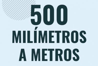 Profesor en pizarra explicando cuanto es 500 milimetros en metros o como pasar de 500 mm a m