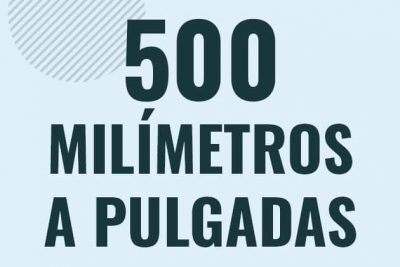 Profesor en pizarra explicando cuanto es 500 milimetros en pulgadas o como pasar de 500 mm a in