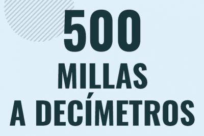 Profesor en pizarra explicando cuanto es 500 millas en decimetros o como pasar de 500 mi a dm