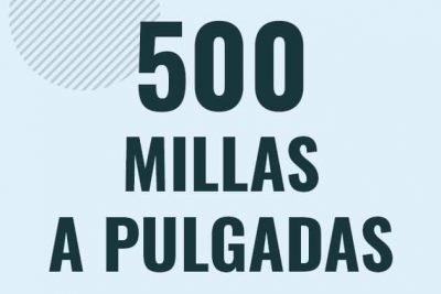 Profesor en pizarra explicando cuanto es 500 millas en pulgadas o como pasar de 500 mi a in