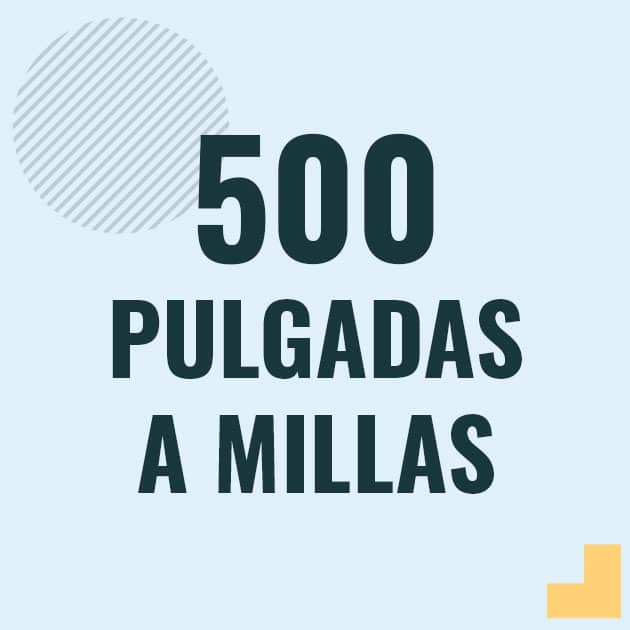 Conversión de 500 pulgadas a millas Profesor en pizarra explicando cuanto es 500 pulgadas en millas o como pasar de 500 in a mi