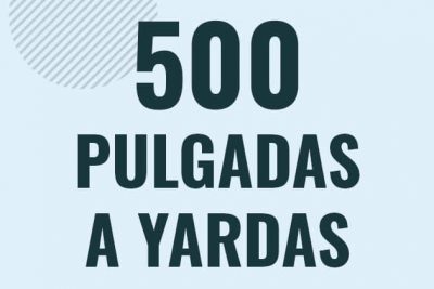 Profesor en pizarra explicando cuanto es 500 pulgadas en yardas o como pasar de 500 in a yd
