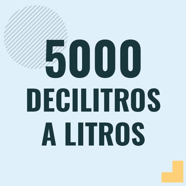 Profesor en pizarra explicando cuanto es 5000 decilitros en litros o como pasar de 5000 dl a l