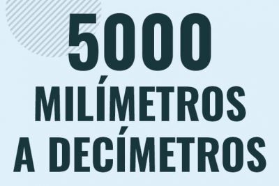 Profesor en pizarra explicando cuanto es 5000 milimetros en decimetros o como pasar de 5000 mm a dm
