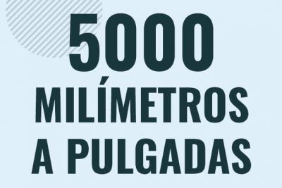 Profesor en pizarra explicando cuanto es 5000 milimetros en pulgadas o como pasar de 5000 mm a in