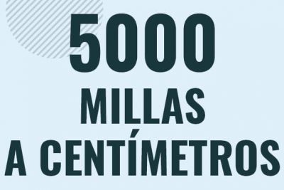 Profesor en pizarra explicando cuanto es 5000 millas en centimetros o como pasar de 5000 mi a cm