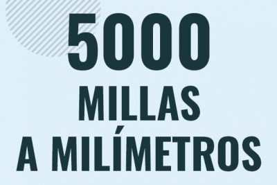 Profesor en pizarra explicando cuanto es 5000 millas en milimetros o como pasar de 5000 mi a mm