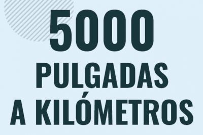 Profesor en pizarra explicando cuanto es 5000 pulgadas en kilometros o como pasar de 5000 in a km