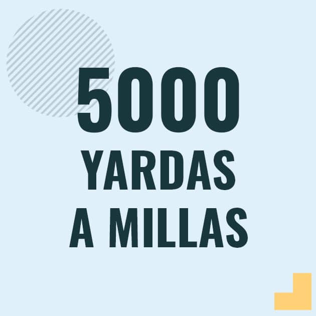 Profesor en pizarra explicando cuanto es 5000 yardas en millas o como pasar de 5000 yd a mi