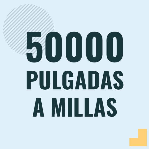 Profesor en pizarra explicando cuanto es 50000 pulgadas en millas o como pasar de 50000 in a mi