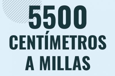 Profesor en pizarra explicando cuanto es 5500 centimetros en millas o como pasar de 5500 cm a mi