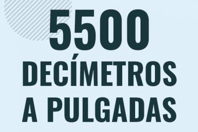 Profesor en pizarra explicando cuanto es 5500 decimetros en pulgadas o como pasar de 5500 dm a in