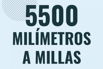 Profesor en pizarra explicando cuanto es 5500 milimetros en millas o como pasar de 5500 mm a mi