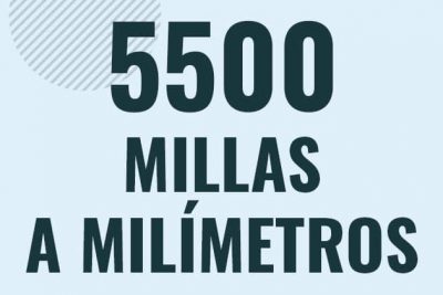 Profesor en pizarra explicando cuanto es 5500 millas en milimetros o como pasar de 5500 mi a mm