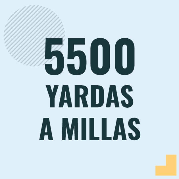 Conversión de 5500 yardas a millas Profesor en pizarra explicando cuanto es 5500 yardas en millas o como pasar de 5500 yd a mi