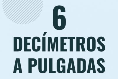 Profesor en pizarra explicando cuanto es 6 decimetros en pulgadas o como pasar de 6 dm a in