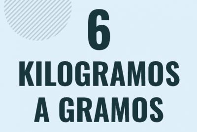 Profesor en pizarra explicando cuanto es 6 kilogramos en gramos o como pasar de 6 kg a g