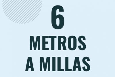 Profesor en pizarra explicando cuanto es 6 metros en millas o como pasar de 6 m a mi