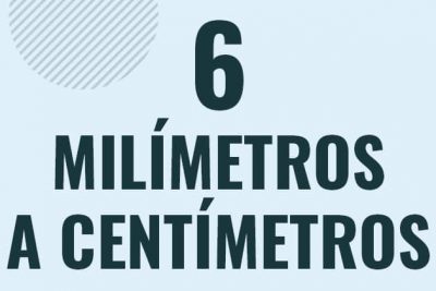 Profesor en pizarra explicando cuanto es 6 milimetros en centimetros o como pasar de 6 mm a cm