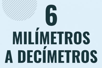 Profesor en pizarra explicando cuanto es 6 milimetros en decimetros o como pasar de 6 mm a dm
