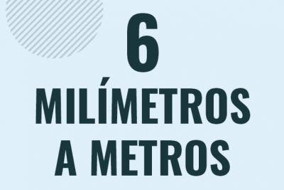 Profesor en pizarra explicando cuanto es 6 milimetros en metros o como pasar de 6 mm a m