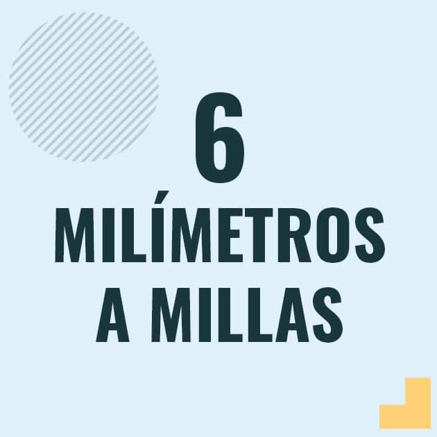 Conversión de 6 milimetros a millas Profesor en pizarra explicando cuanto es 6 milimetros en millas o como pasar de 6 mm a mi