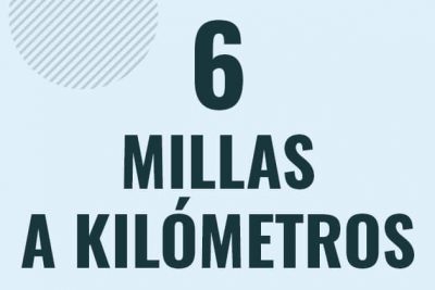 Profesor en pizarra explicando cuanto es 6 millas en kilometros o como pasar de 6 mi a km