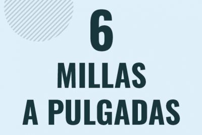 Profesor en pizarra explicando cuanto es 6 millas en pulgadas o como pasar de 6 mi a in