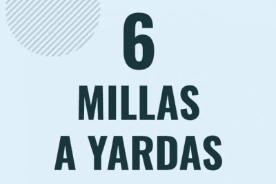 Profesor en pizarra explicando cuanto es 6 millas en yardas o como pasar de 6 mi a yd