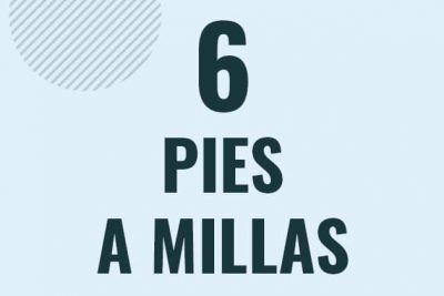 Profesor en pizarra explicando cuanto es 6 pies en millas o como pasar de 6 ft a mi