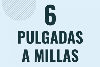 Profesor en pizarra explicando cuanto es 6 pulgadas en millas o como pasar de 6 in a mi