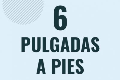 Profesor en pizarra explicando cuanto es 6 pulgadas en pies o como pasar de 6 in a ft