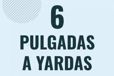 Profesor en pizarra explicando cuanto es 6 pulgadas en yardas o como pasar de 6 in a yd
