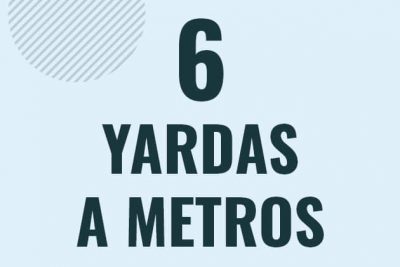 Profesor en pizarra explicando cuanto es 6 yardas en metros o como pasar de 6 yd a m