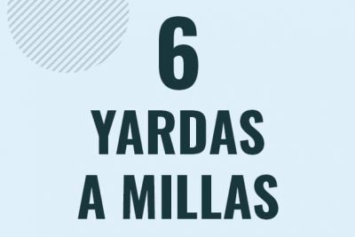Profesor en pizarra explicando cuanto es 6 yardas en millas o como pasar de 6 yd a mi