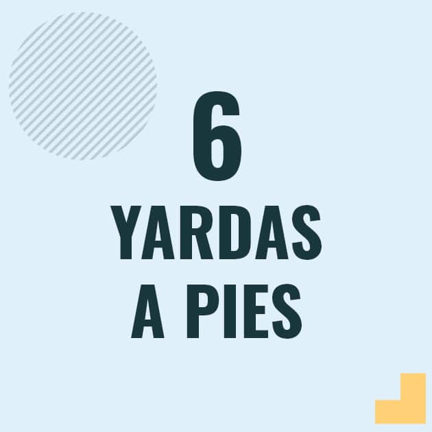 Conversión de 6 yardas a pies Profesor en pizarra explicando cuanto es 6 yardas en pies o como pasar de 6 yd a ft